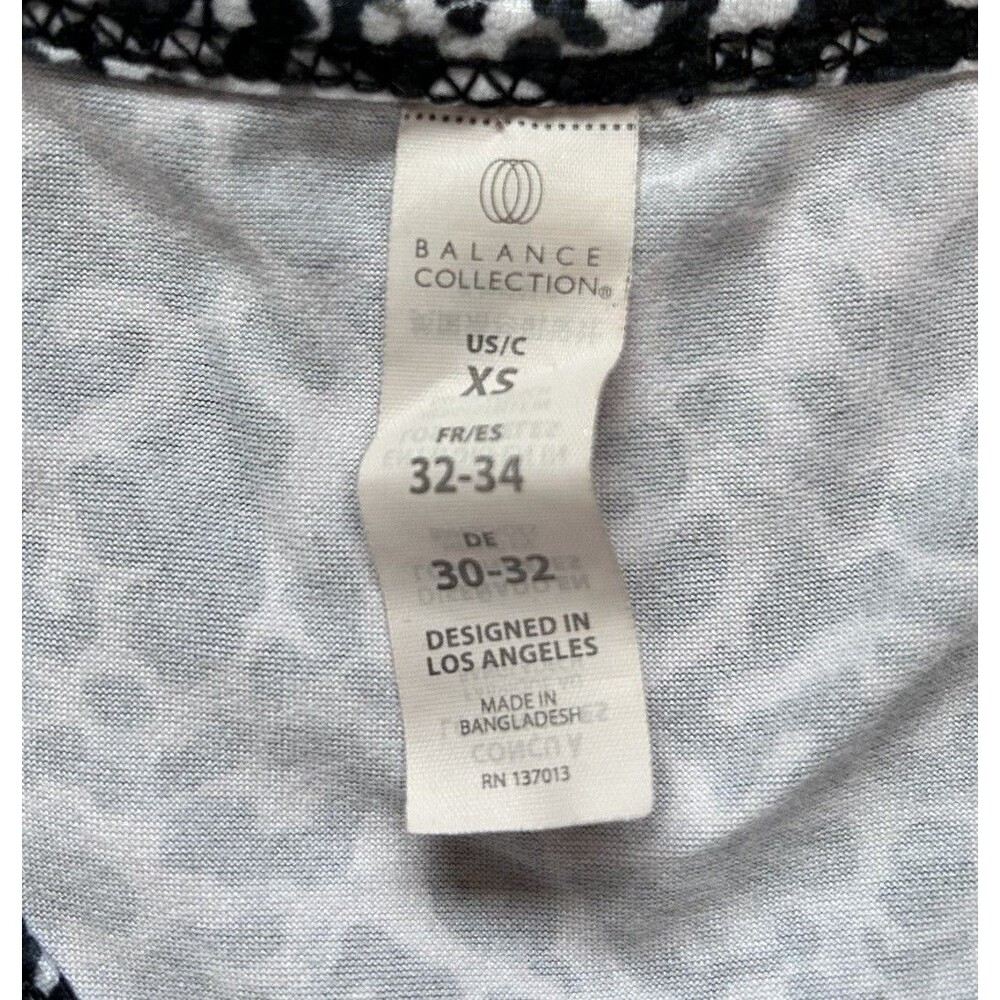 Balance Collection Black & Gray Leopard Racerback Tank Top Size XS - Picture 6 of 9